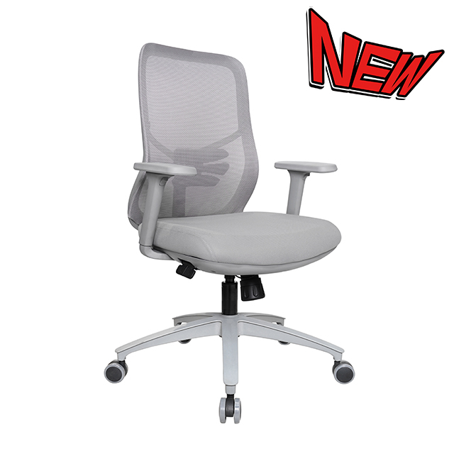 KB-8961B-GR New Design itting the Waist Office grey frame Line Control Mesh Chair