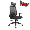 KB-8961AS-BK New Design fitting waist office mesh chair with headrest